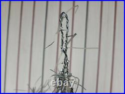 Vintage Silver Aluminum Christmas Tree With Stand (34 Inches)