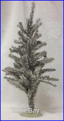 Vintage Small Silver Aluminum Color Christmas Tree Beautiful