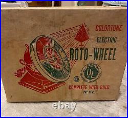 Vintage Snapit Colortone Christmas Tree Roto-Wheel Color Wheel Withbox & manual