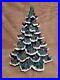 Vintage Snow Ceramic Christmas Tree 14 Flocked Beautiful No Base