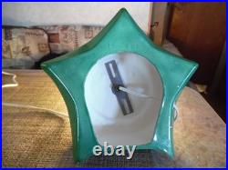 Vintage Snow Flocked Ceramic Christmas Tree 18 Tall With Base