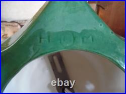 Vintage Snow Flocked Ceramic Christmas Tree 18 Tall With Base