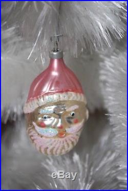 Vintage Soft White Spun Cotton Angel Hair Christmas Tree 25 Bottle Brush