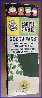 Vintage South Park Deer Christmas Tree Ornament Decoration Set Rare 2008 NIB CC