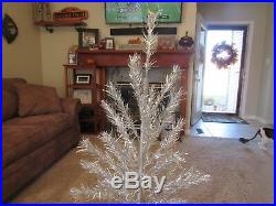 Vintage Sparkler 4 1/2' Foot Aluminum Christmas Tree with Stand & Box Star Brand