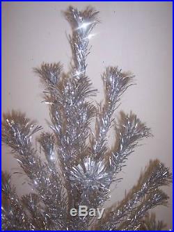 Vintage Sparkler Pom Pom 4 Ft Aluminum Christmas Tree 52 Branch Complete