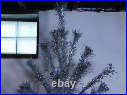 Vintage Sparkler Pom-Pom Aluminum Christmas Tree 4ft. Original Box Complete