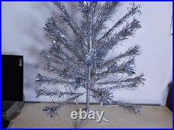 Vintage Sparkler Pom-Pom Aluminum Christmas Tree 4ft. Original Box Complete