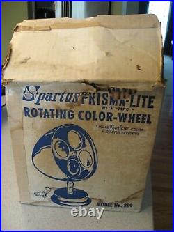 Vintage Spartus Prisma-Lite with MPC Rotating Color Wheel for an Aluminum Tree
