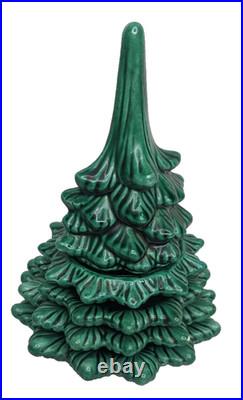 Vintage Stacking Ceramic Christmas Tree Ashtrays 5-Pc With Gold Japan Lighter Vintage Stacking Ceramic Christmas Tree Ashtrays 5-Pc With Gold Japan Lighter