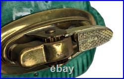 Vintage Stacking Ceramic Christmas Tree Ashtrays 5-Pc With Gold Japan Lighter