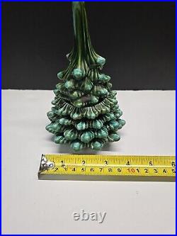 Vintage Stacking Ceramic Christmas Tree Lighter & Ashtrays 5-Pc Atlantic Mold