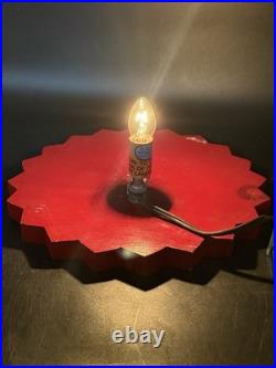 Vintage Stained Glass Christmas Tree 15 No Chips No Cracks