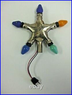 Vintage Star Of Bethlehem NOMA Christmas Tree Topper with C7 Bulbs Tested & Works