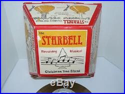 Vintage Starbell Revolving Christmas Tree Stand in Original Box