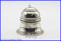 Vintage Sterling silver ring box Christmas tree decoration engagement bell