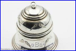 Vintage Sterling silver ring box Christmas tree decoration engagement bell