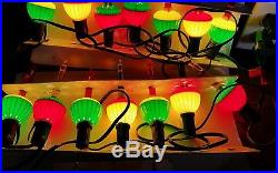 Vintage String of 17 Christmas Tree Bubble Lights Working