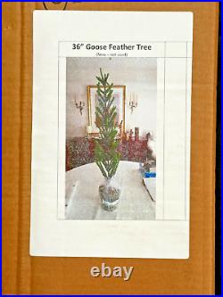 Vintage Style Real Goose Feather Christmas 36 Tree Ballard Designs New in Box