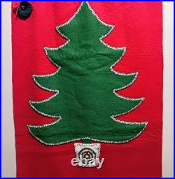 Vintage Sultana Advent Calendar Felt Christmas Tree. Handmade Sequin Ornaments