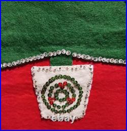 Vintage Sultana Advent Calendar Felt Christmas Tree. Handmade Sequin Ornaments Vintage Sultana Advent Calendar Felt Christmas Tree. Handmade Sequin Ornaments