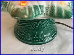 Vintage Table Top Lighted Ceramic Christmas Tree 19 H