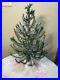Vintage Tabletop Faux German Feather Tree With Wooden Base Christmas Holiday 18