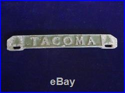 Vintage Tacoma License Plate Topper Tacoma Washington Christmas Tree Style Rare
