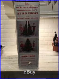 Vintage Telco Motion-nette Animated Christmas The Tree Trimmer Girl Rare