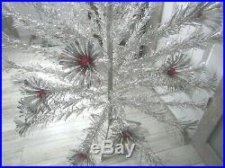Vintage The Sparkler 6' Aluminium Pom Pom Christmas Tree 70 Branches Star Band