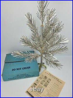 Vintage The Sparkler Aluminum 2 1/2 Ft. Silver Christmas Tree Star Band Co