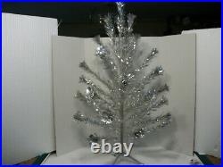 Vintage The Sparkler Pom Pom 4 Ft. Aluminum Christmas Tree, Star Band Co