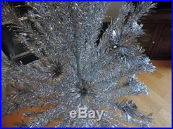 Vintage The Sparkler Pom Pom Aluminum Christmas Tree 6' with Box 91 Branches