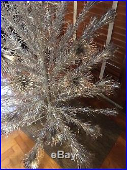 Vintage The Sparkler Pom Pom Aluminum Christmas Tree 6ft 60 Branches Box Sleeves