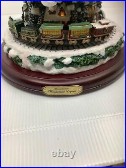 Vintage Thomas Kinkade Wonderland Express Animated Ceramic Christmas Tree Villag