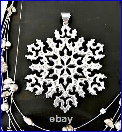 Vintage Tiffany & Co. Sterling Silver SNOWFLAKE Christmas Tree Ornament