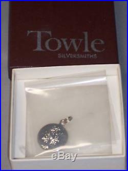 Vintage Towle Sterling Silver Christmas Ornament Charm #1 Partridge In Pear Tree