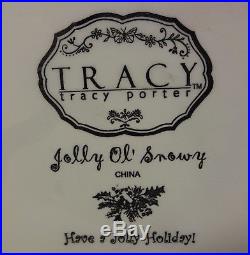 Vintage Tracy Porter Designer Christmas Tree Snowman Bird Squirrel Cookie Jar