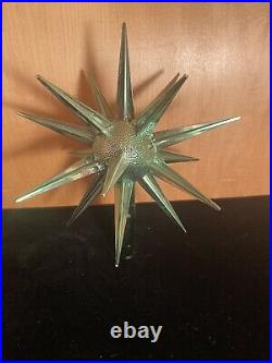 Vintage Tree Topper Sputnik Atomic Star Plastic Bradford Ornaments Christmas MCM