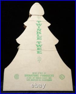 Vintage Twinkle Twee Christmas Tree Blow Mold Signature Products Original Box