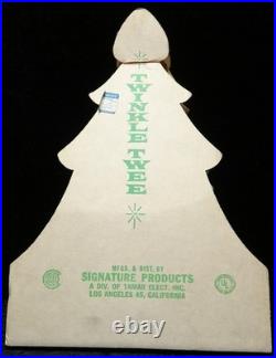 Vintage Twinkle Twee Christmas Tree Blow Mold Signature Products Original Box