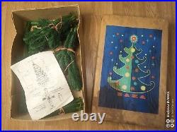 Vintage USSR CHRISTMAS TREE. 5 ft 3 in very rare box! 70s