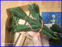 Vintage USSR CHRISTMAS TREE. 5 ft 3 in very rare box! 70s