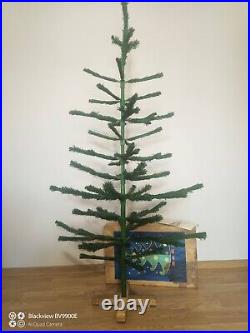 Vintage USSR CHRISTMAS TREE. 5 ft 3 in very rare box! 70s