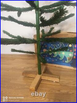 Vintage USSR CHRISTMAS TREE. 5 ft 3 in very rare box! 70s