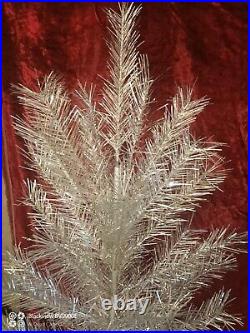 Vintage USSR CHRISTMAS TREE. Aluminum color 4Ft very rare box