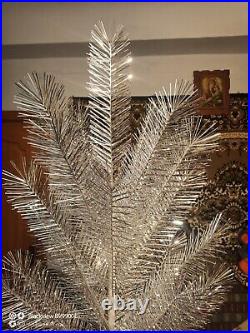 Vintage USSR CHRISTMAS TREE. Aluminum color 4Ft very rare box! New