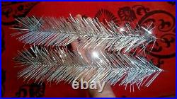 Vintage USSR artificial christmas tree. Aluminum color. 51in. Very rare
