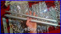 Vintage USSR artificial christmas tree. Aluminum color. 51in. Very rare