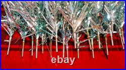 Vintage USSR artificial christmas tree Green and aluminum color 50in Box! NEW